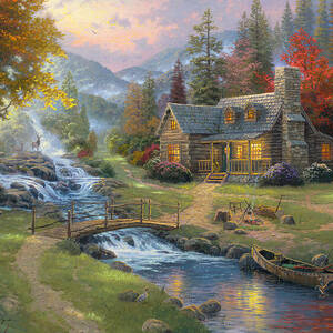 Holiday Gathering by Thomas Kinkade Studios