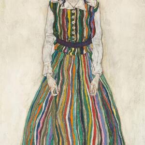 Portrait Of Edith Schiele by Egon Schiele