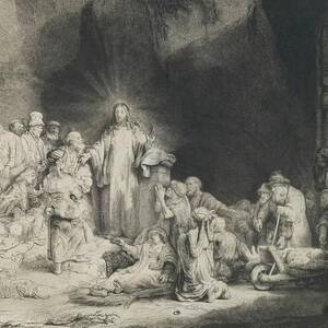The Hundred Guilder Print by Rembrandt Van Rijn
