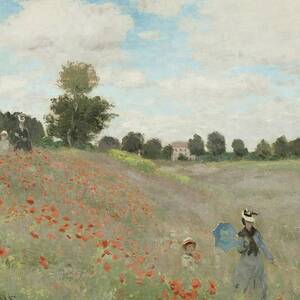 Poppy Field by Claude Monet
