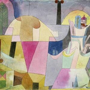 Black Columns In A Landscape by Paul Klee