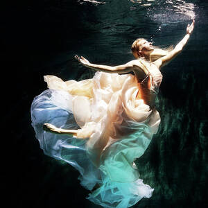 Female Dancer Performing Under Water #4 by Henrik Sorensen Female Dancer Performing Under Water #4 by Henrik Sorensen