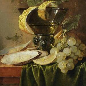 Still Life With A Glass And Oysters by Jan Davidsz De Heem Still Life With A Glass And Oysters by Jan Davidsz De Heem