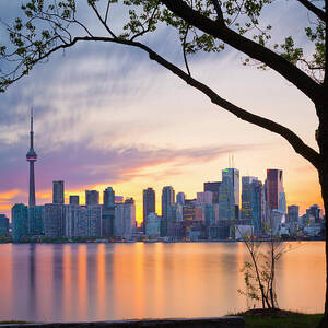 Canada, Toronto, Skyline At Sunset #5 by Pietro Canali Canada, Toronto, Skyline At Sunset #5 by Pietro Canali