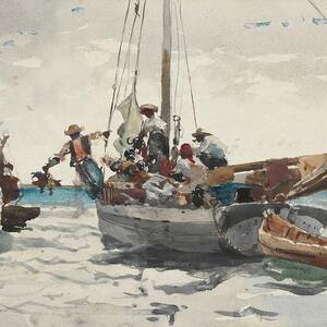 Market Scene, Nassau by Winslow Homer Market Scene, Nassau by Winslow Homer
