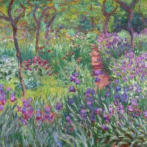 The Artist's Garden In Giverny by Claude Monet