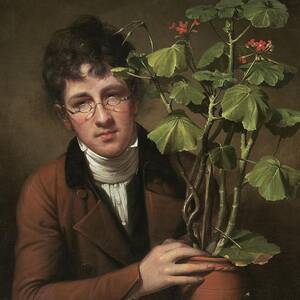 Rubens Peale With A Geranium by Rembrandt Peale