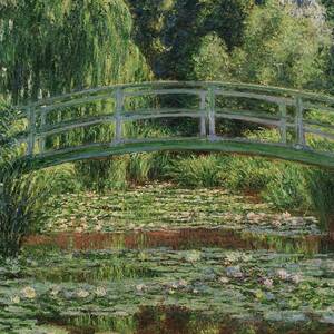 The Japanese Footbridge And The Water Lily Pool, Giverny by Claude Monet