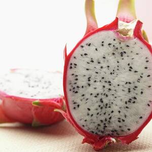 A Dragon Fruit Cut In Half by Bruce James