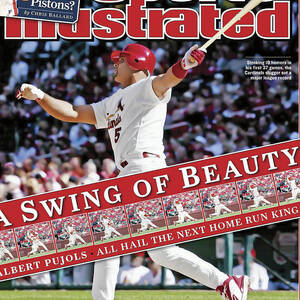 A Swing Of Beauty Albert Pujols, All Hail The Next Home Run Sports Illustrated Cover by Sports Illustrated A Swing Of Beauty Albert Pujols, All Hail The Next Home Run Sports Illustrated Cover by Sports Illustrated
