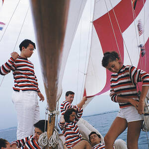 Adriatic Sailors by Slim Aarons