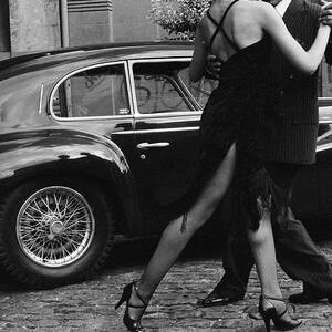 Argentina, Couple Dancing Tango By Car by Christopher Pillitz Argentina, Couple Dancing Tango By Car by Christopher Pillitz