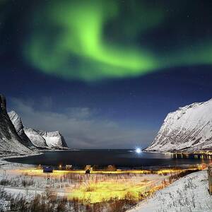 Aurora Borealis Over Steinfjord, Norway by Francesco Russo