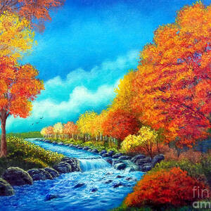 Autumn Stream by Sarah Irland
