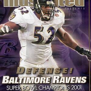 Baltimore Ravens Ray Lewis, Super Bowl Xxxv Sports Illustrated Cover by Sports Illustrated