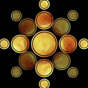 Black and Gold Abstract - Modern Geometric Abstract - Pattern Design - Art Deco Abstract 2 by Studio Grafiikka