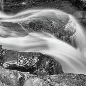 Black and White Rushing Water by Louis Dallara Black and White Rushing Water by Louis Dallara