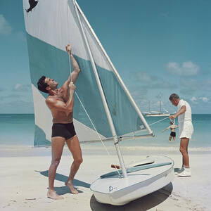 Boating In Antigua by Slim Aarons Boating In Antigua by Slim Aarons