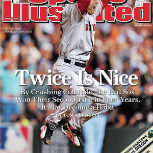 Boston Red Sox Jonathan Papelbon, 2007 World Series Sports Illustrated Cover by Sports Illustrated