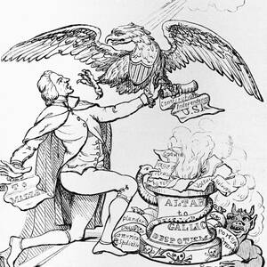 Caricature Of Jefferson Political Carto by Bettmann