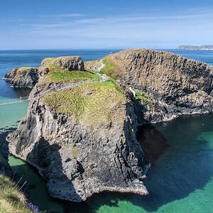Carrick-a-rede Rope Bridge In Northern by Pierre Leclerc Photography Carrick-a-rede Rope Bridge In Northern by Pierre Leclerc Photography