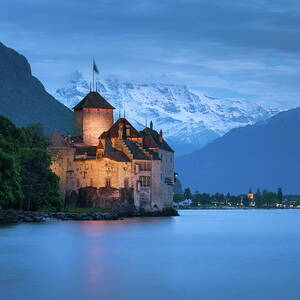 Castle On Lake by Roland Gerth Castle On Lake by Roland Gerth