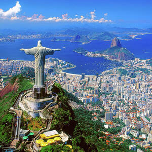 Christ The Redeemer & Sugar Loaf, Rio by Gunter Grafenhain Christ The Redeemer & Sugar Loaf, Rio by Gunter Grafenhain