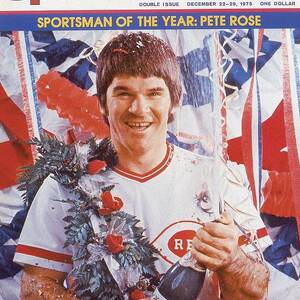 Cincinnati Reds Pete Rose, 1975 Sportsman Of The Year Sports Illustrated Cover by Sports Illustrated