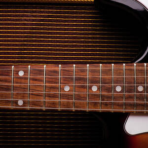 Classic Electric Guitar And Amp Still by Halbergman