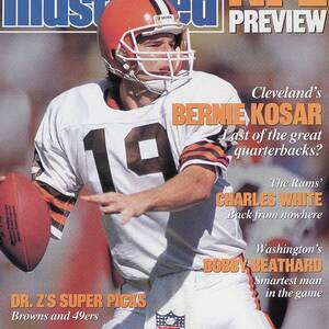 Cleveland Browns Qb Bernie Kosar, 1988 Nfl Football Preview Sports Illustrated Cover by Sports Illustrated
