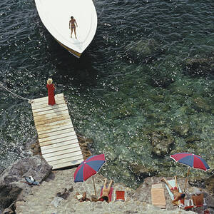 Coming Ashore by Slim Aarons Coming Ashore by Slim Aarons
