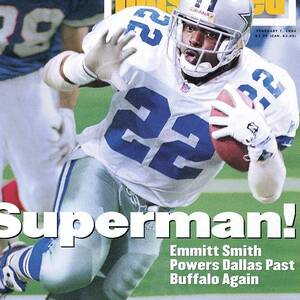 Dallas Cowboys Emmitt Smith, Super Bowl Xxviii Sports Illustrated Cover by Sports Illustrated