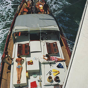 Deck Dwellers by Slim Aarons Deck Dwellers by Slim Aarons