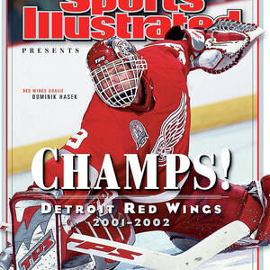 Detroit Red Wings Goalie Dominik Hasek, 2002 Nhl Stanley Sports Illustrated Cover by Sports Illustrated