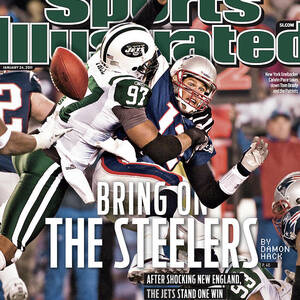Divisional Playoffs - New York Jets V New England Patriots Sports Illustrated Cover by Sports Illustrated