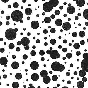 Dot Pattern 5 - Black, White - Ceramic Tile Pattern - Surface Pattern Design - Mediterranean Pattern by Studio Grafiikka