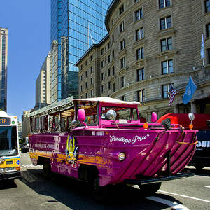Duck Boat On St James Ave, Boston Ma by Claudia Uripos Duck Boat On St James Ave, Boston Ma by Claudia Uripos