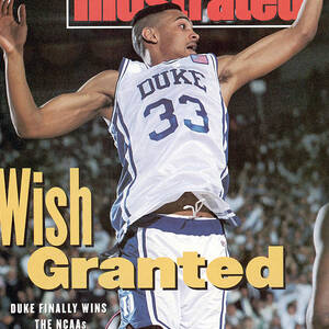 Duke University Grant Hill, 1991 Ncaa National Championship Sports Illustrated Cover by Sports Illustrated