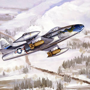 Lockheed F-80C Shooting Star by Jack Fellows