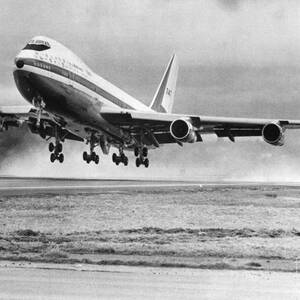 First Takeoff Of Boeing 747 by Bettmann
