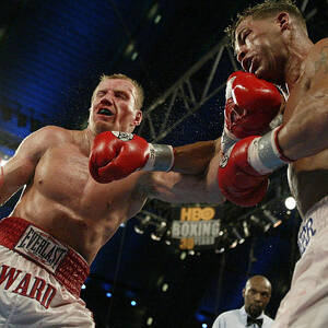 Gatti And Ward Trade Punches by Al Bello