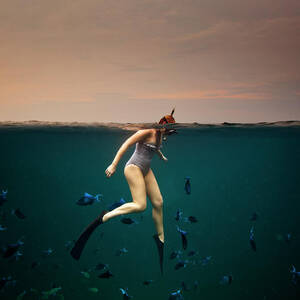 Girl Snorkelling by Rjw Girl Snorkelling by Rjw