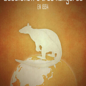 Goodfellow's tree kangaroo by Moira Risen Prints