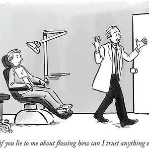 If you lie to me about flossing by Pia Guerra