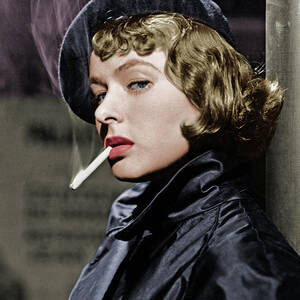did ingrid bergman smoke cigarettes Ingrid Bergman Smoking Cigarette by Bettmann