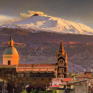 Italy, Sicily, Catania District, Mount Etna, Randazzo, Cathedral Of Santa Maria Assunta (mother Church) by Alessandro Saffo