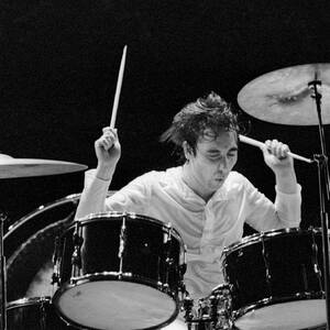 Keith Moon Playing The Drums by Bettmann