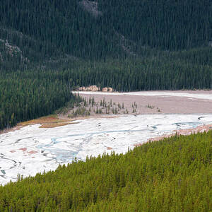 Landscape At Icefield Parkway, Jasper National Park, Rocky Mountains, Alberta, Canada by Brigitte Merz