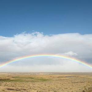 Landscape With Rainbow by Heeb Photos