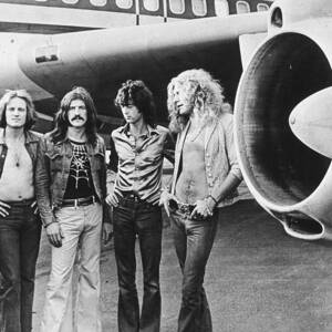 Led Zeppelin With Jet by Hulton Archive